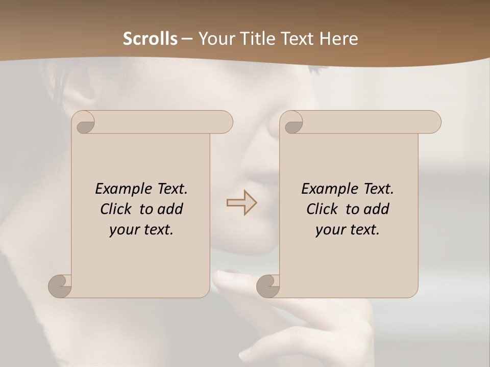 Hand Social Beauty PowerPoint Template