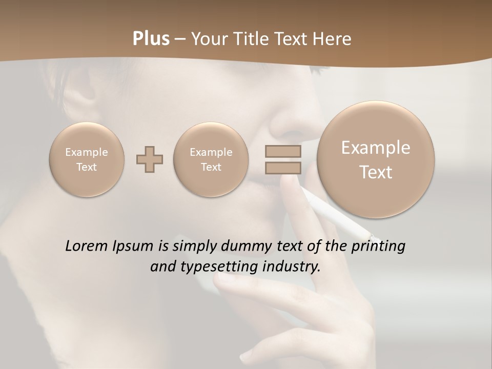 Hand Social Beauty PowerPoint Template