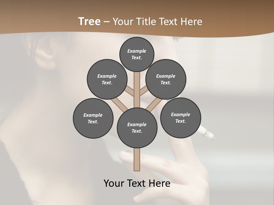 Hand Social Beauty PowerPoint Template