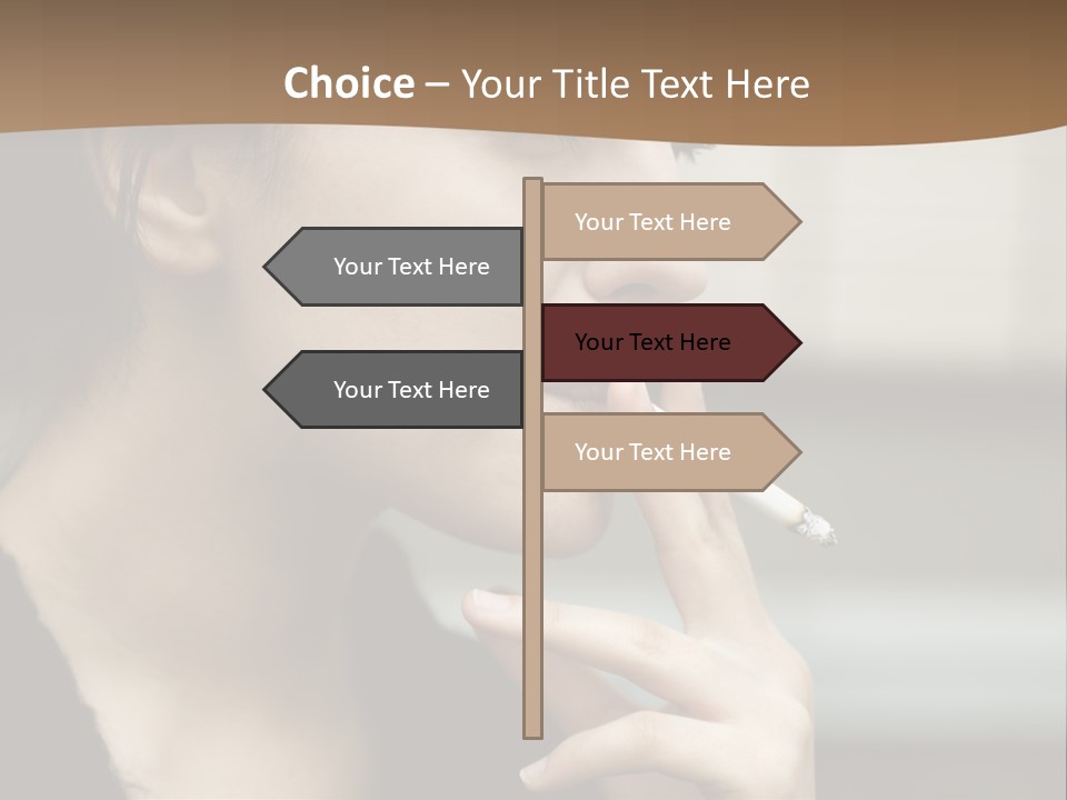 Hand Social Beauty PowerPoint Template