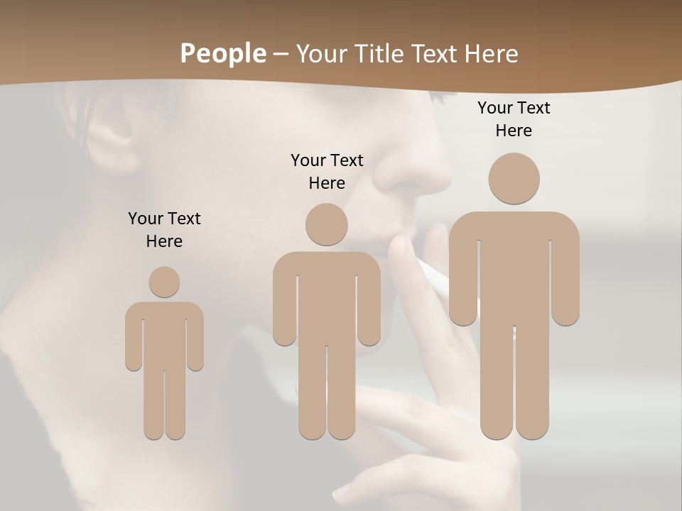 Hand Social Beauty PowerPoint Template