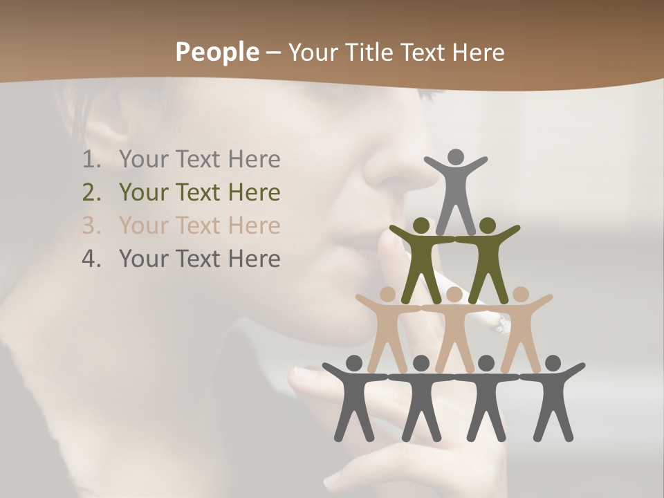 Hand Social Beauty PowerPoint Template