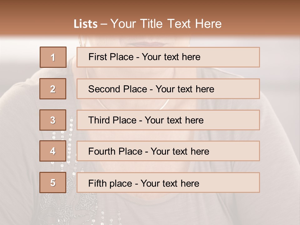 Sit Woman Aged PowerPoint Template
