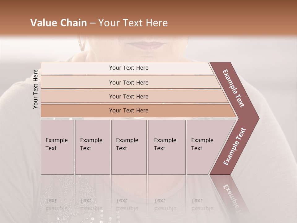 Sit Woman Aged PowerPoint Template