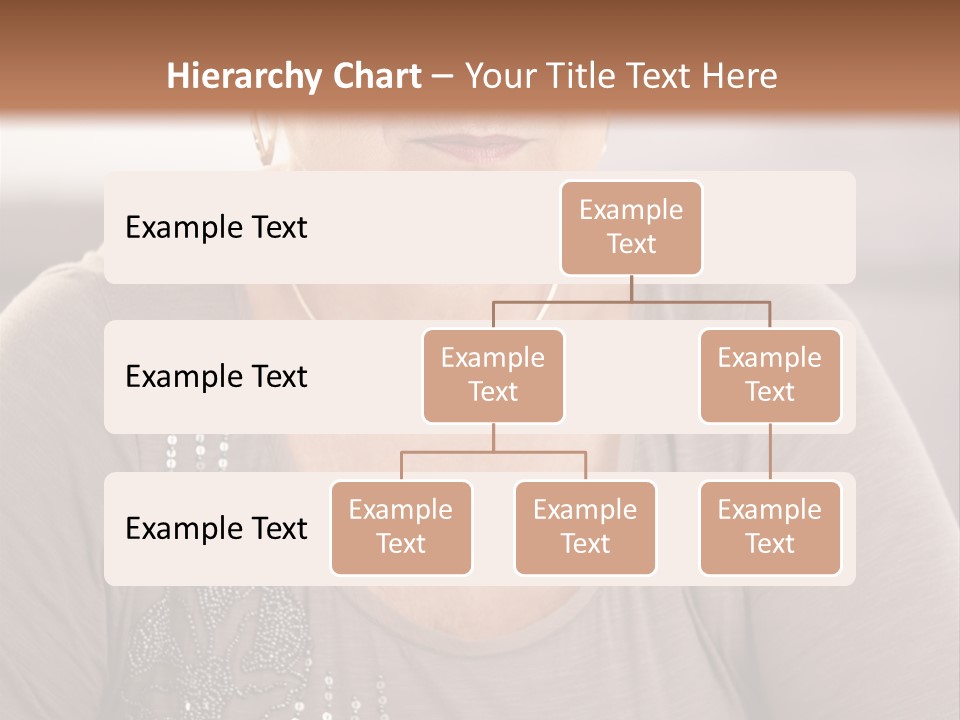 Sit Woman Aged PowerPoint Template