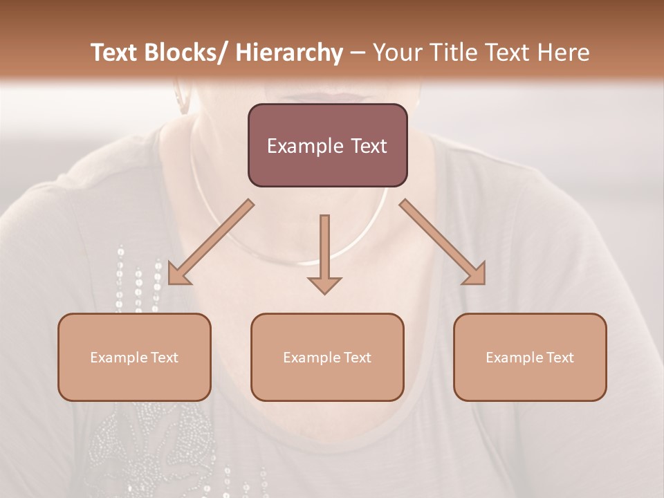 Sit Woman Aged PowerPoint Template