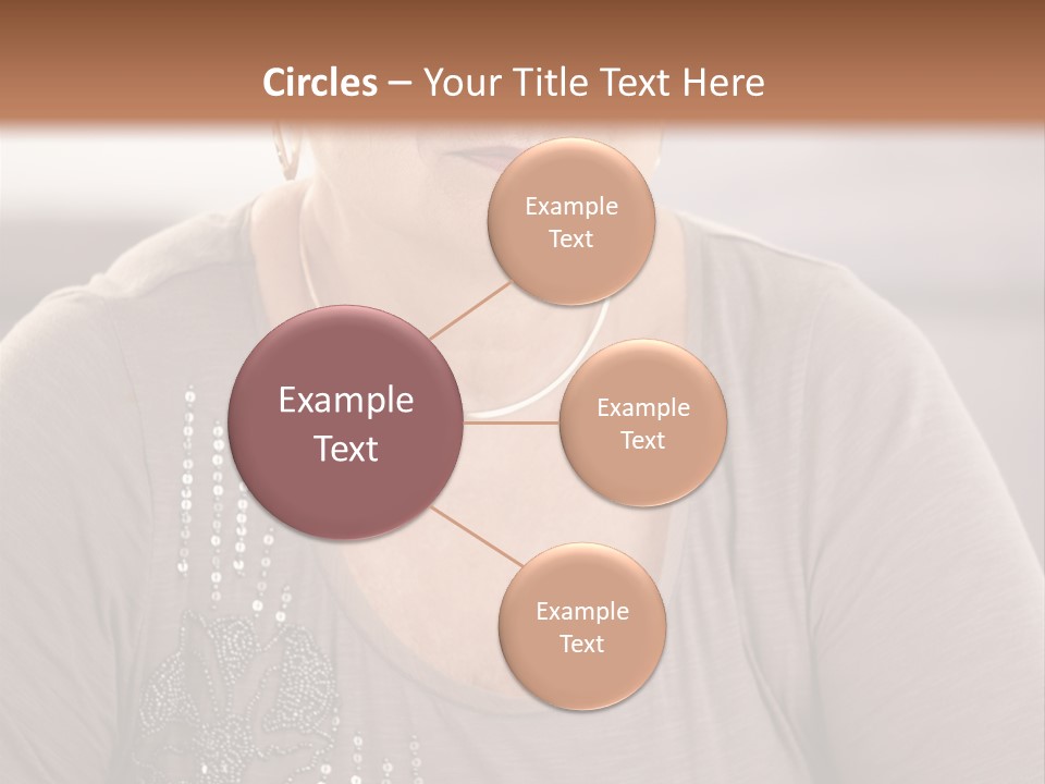 Sit Woman Aged PowerPoint Template