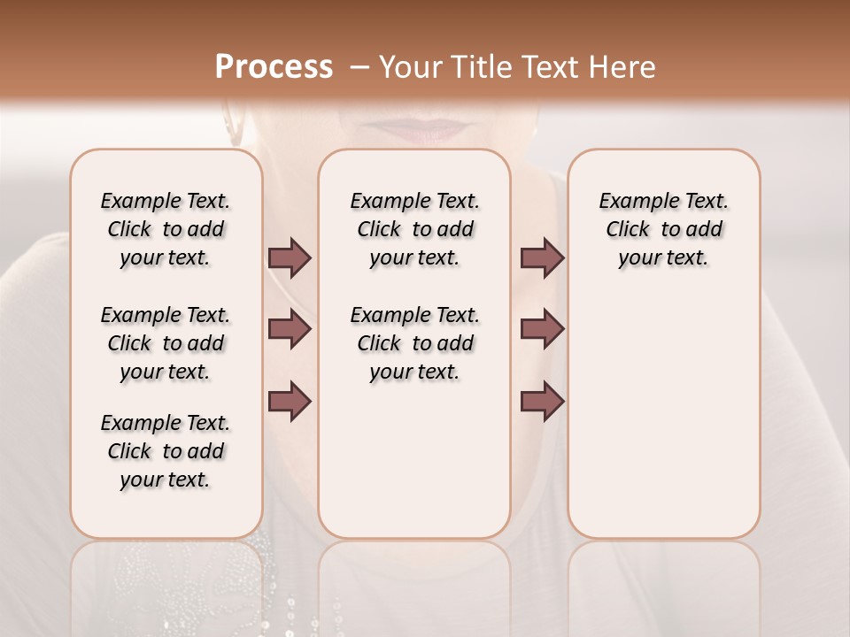 Sit Woman Aged PowerPoint Template