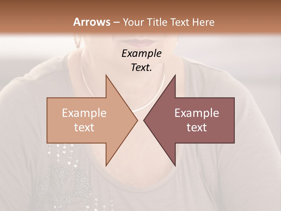 Sit Woman Aged PowerPoint Template