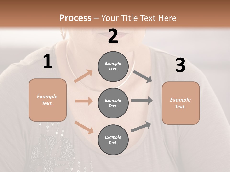 Sit Woman Aged PowerPoint Template