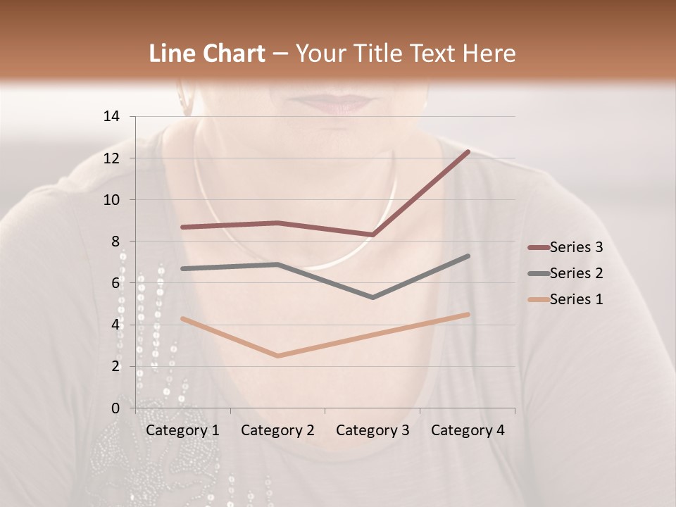 Sit Woman Aged PowerPoint Template