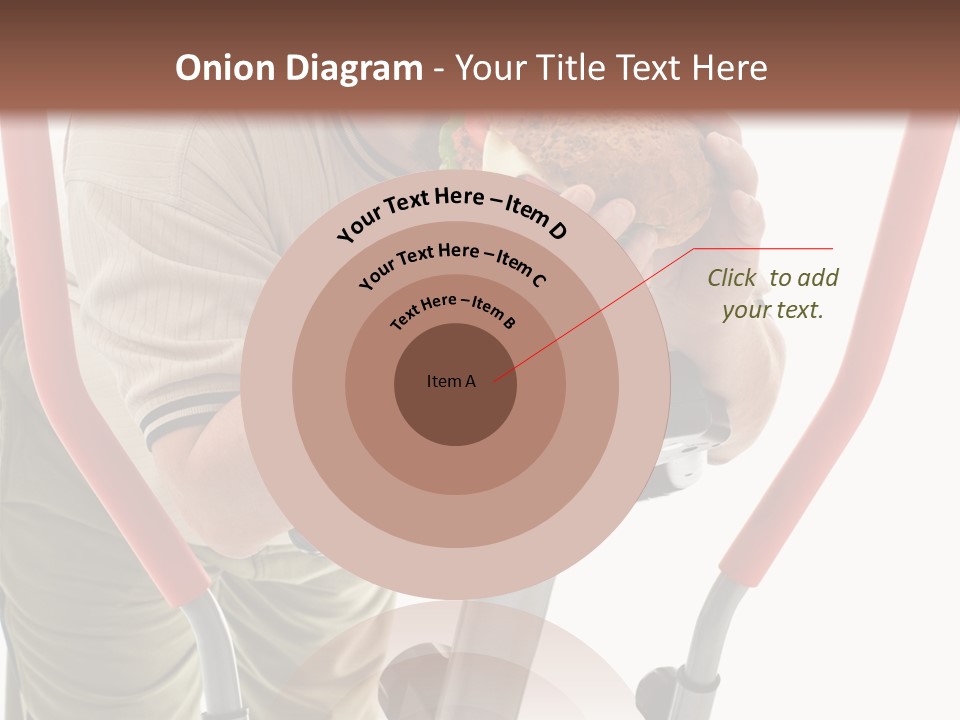 A Man Is Eating A Sandwich On A Treadmill PowerPoint Template