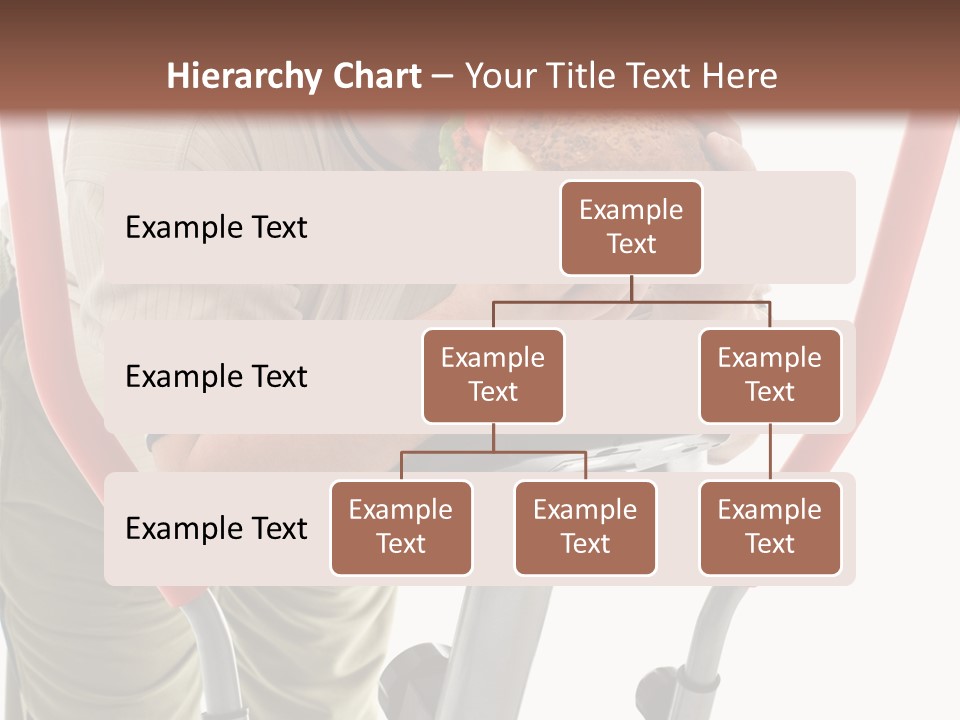 A Man Is Eating A Sandwich On A Treadmill PowerPoint Template