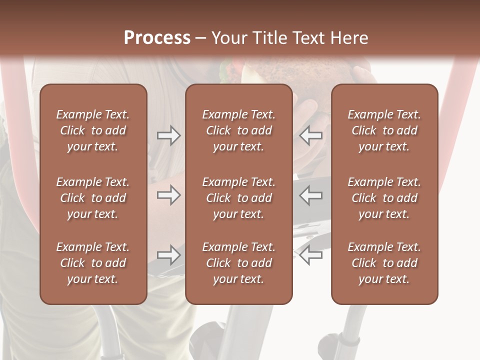 A Man Is Eating A Sandwich On A Treadmill PowerPoint Template
