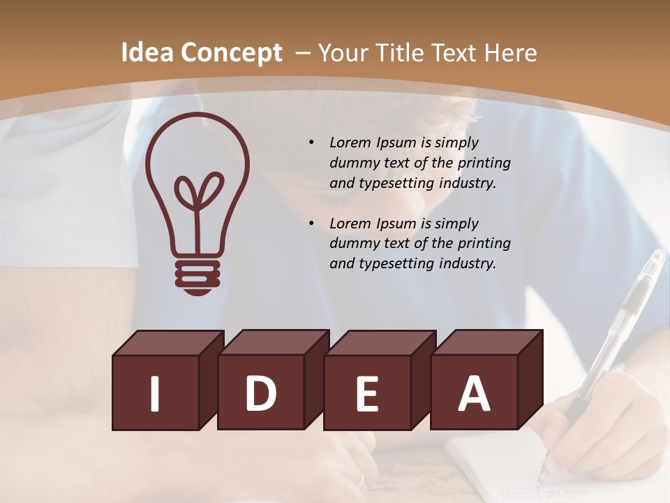 Thoughts Perfection Third PowerPoint Template