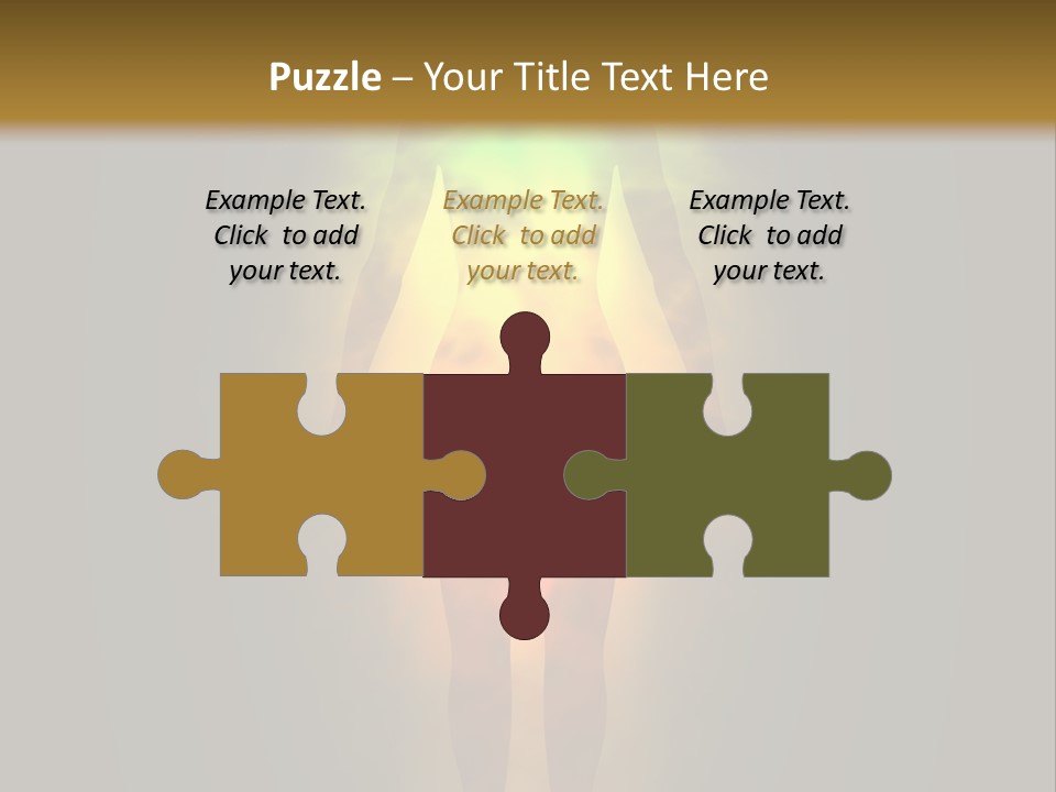 A Man With A Rainbow Light In His Body PowerPoint Template