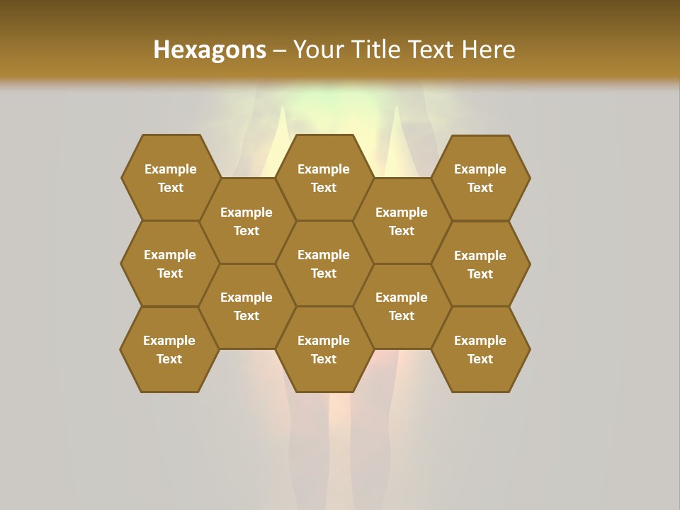 A Man With A Rainbow Light In His Body PowerPoint Template