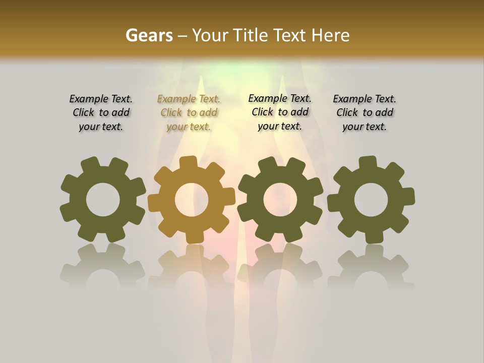 A Man With A Rainbow Light In His Body PowerPoint Template