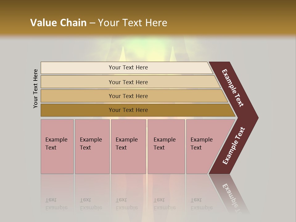 A Man With A Rainbow Light In His Body PowerPoint Template