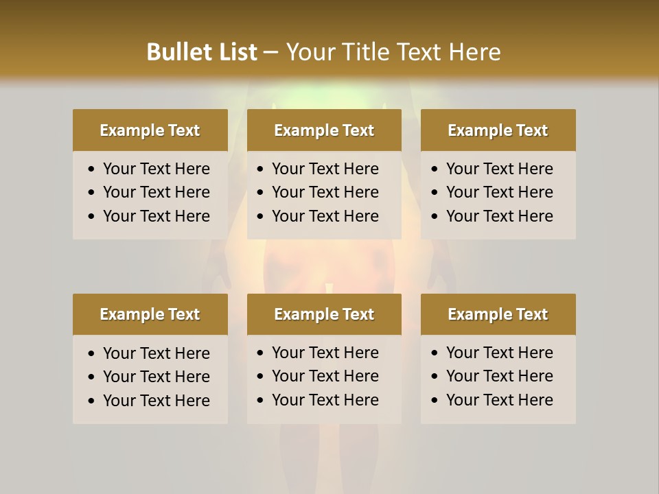 A Man With A Rainbow Light In His Body PowerPoint Template