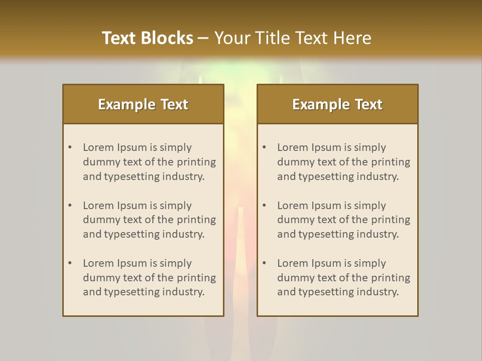 A Man With A Rainbow Light In His Body PowerPoint Template