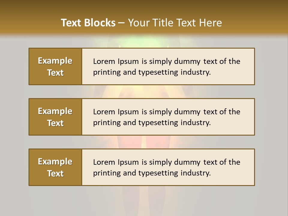 A Man With A Rainbow Light In His Body PowerPoint Template