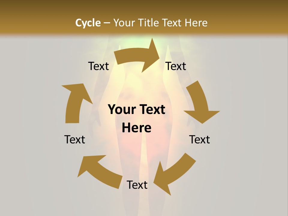 A Man With A Rainbow Light In His Body PowerPoint Template