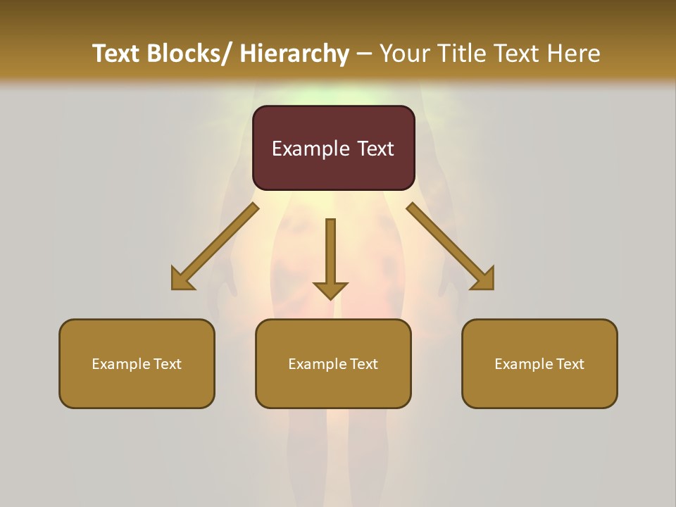 A Man With A Rainbow Light In His Body PowerPoint Template