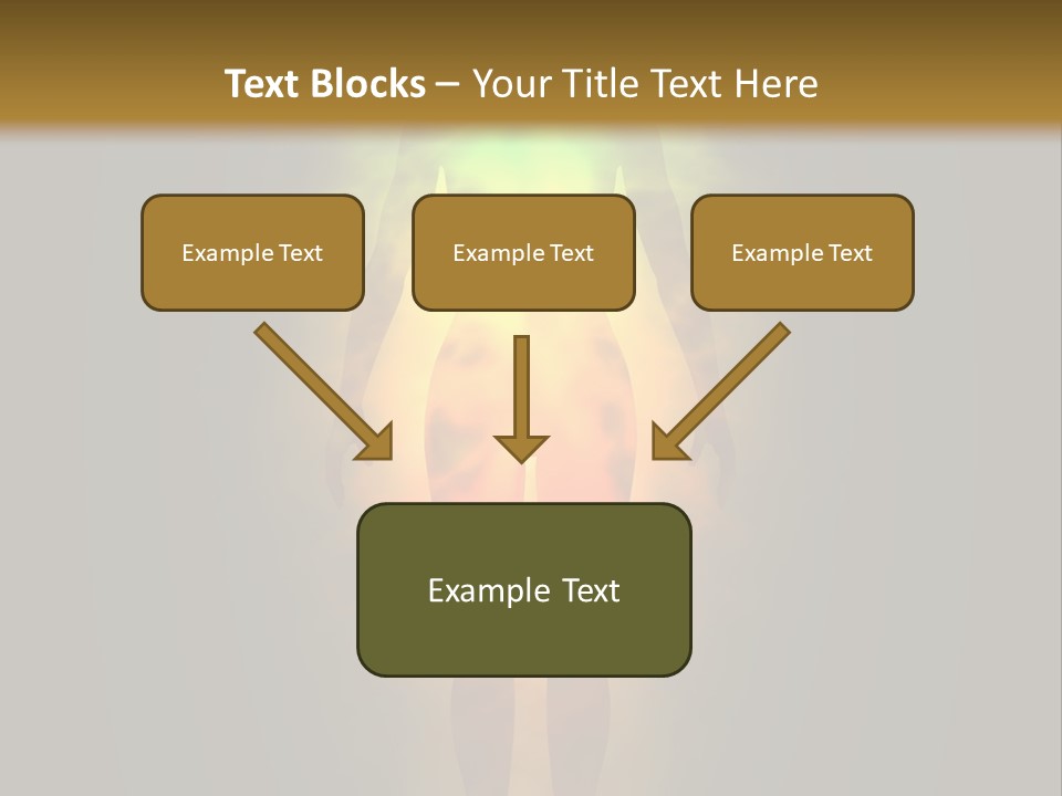 A Man With A Rainbow Light In His Body PowerPoint Template