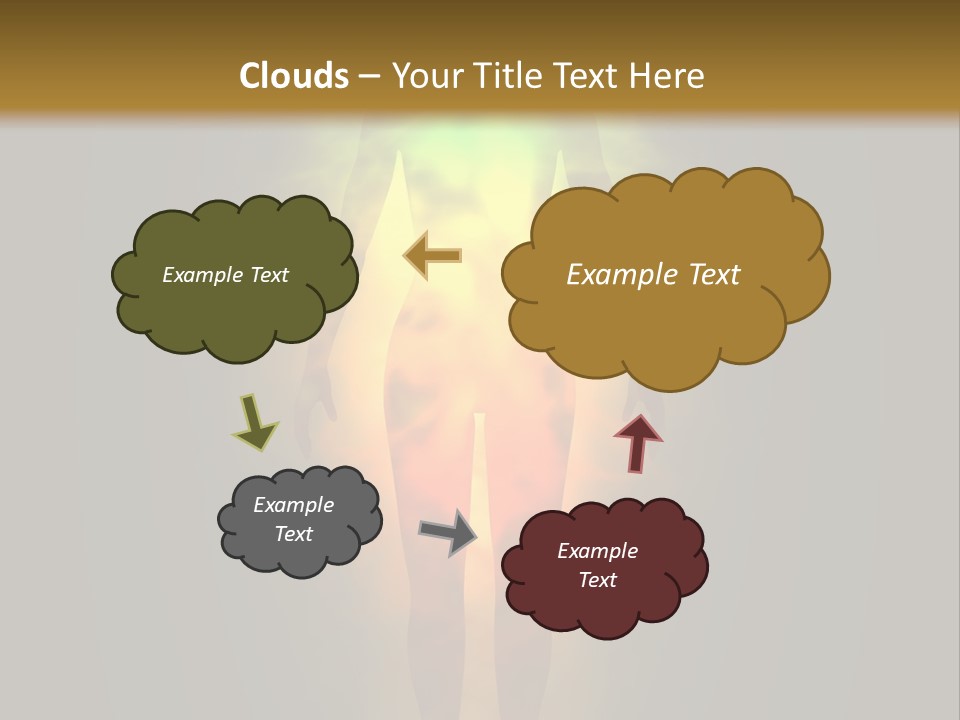 A Man With A Rainbow Light In His Body PowerPoint Template