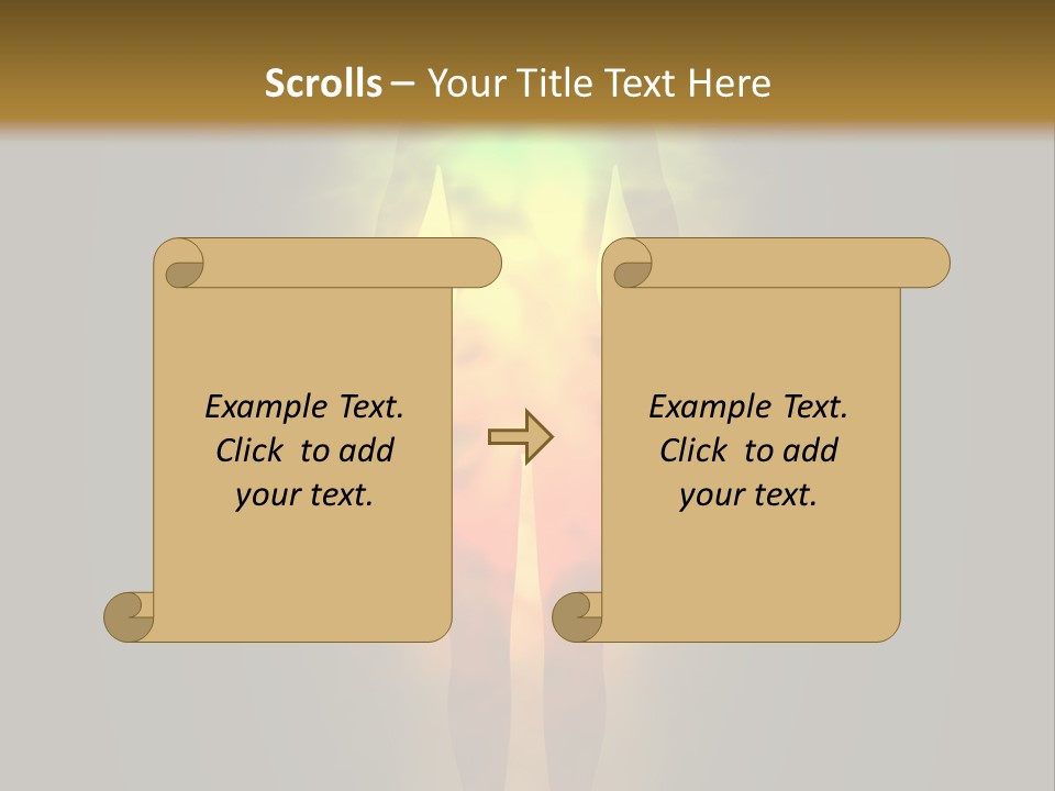 A Man With A Rainbow Light In His Body PowerPoint Template