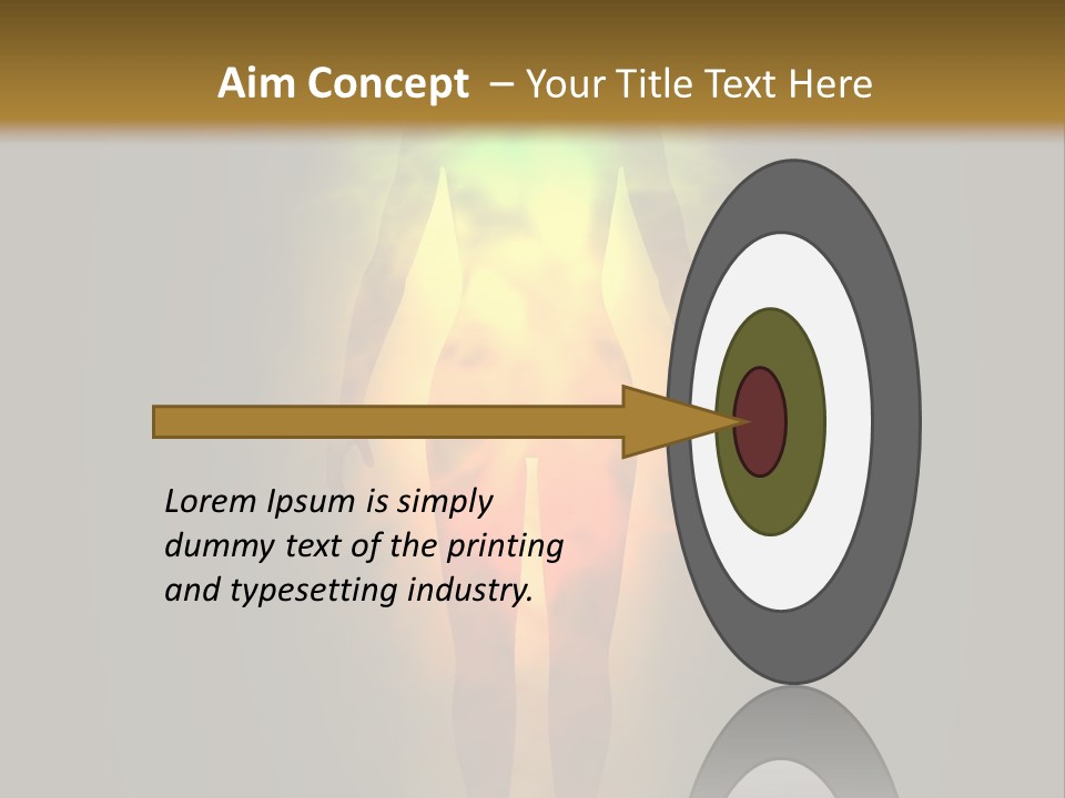 A Man With A Rainbow Light In His Body PowerPoint Template