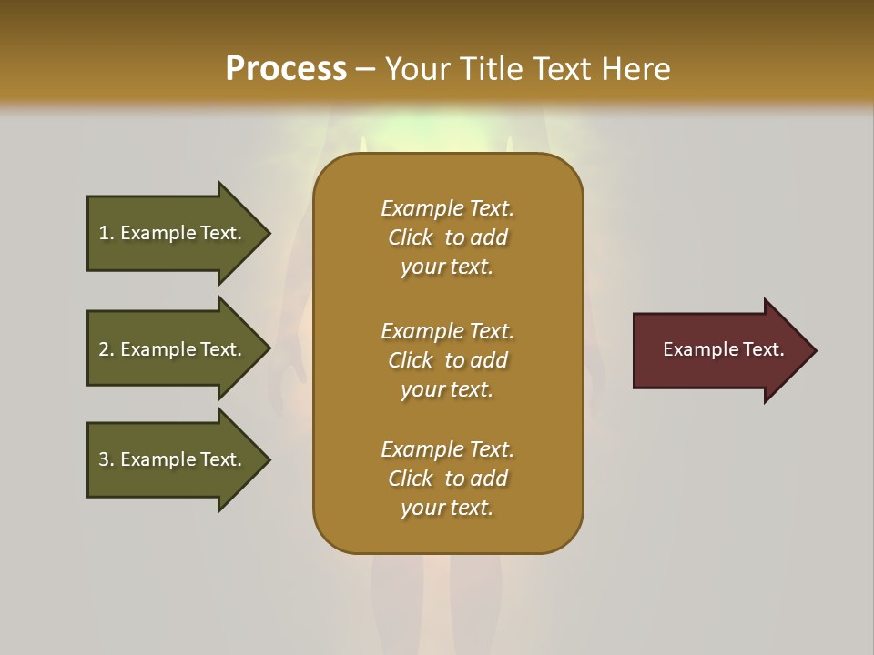 A Man With A Rainbow Light In His Body PowerPoint Template