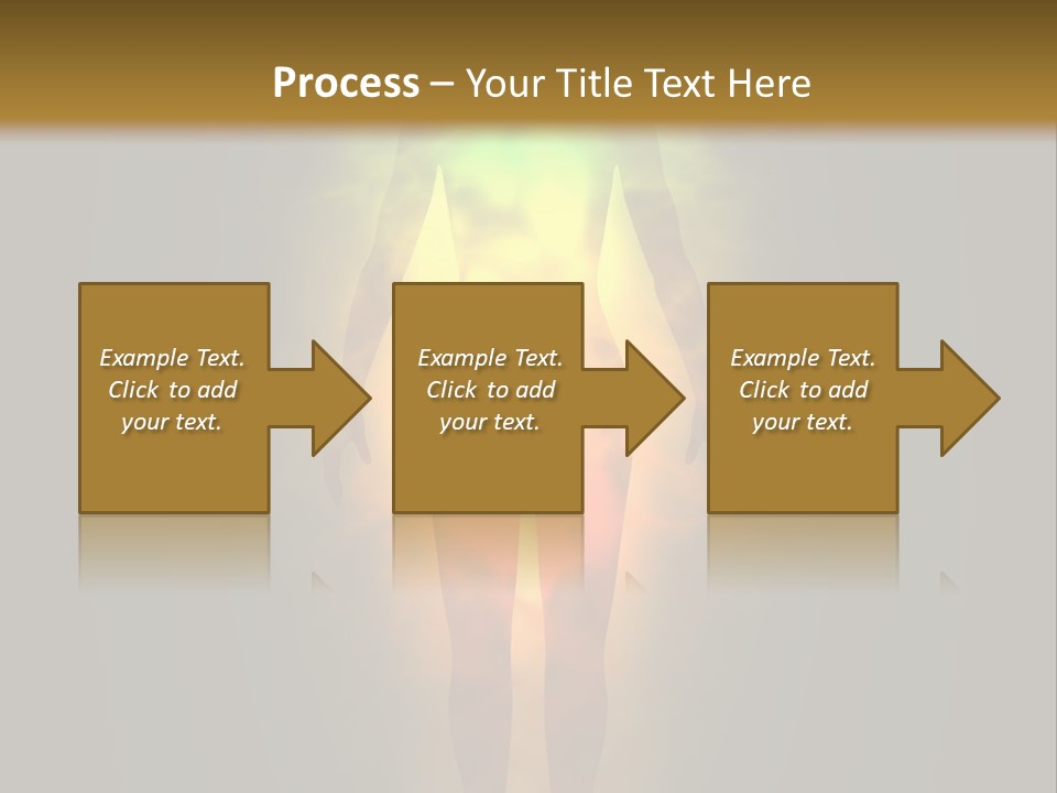 A Man With A Rainbow Light In His Body PowerPoint Template