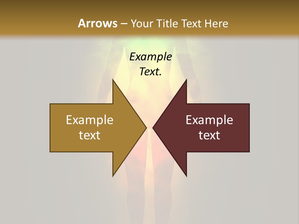 A Man With A Rainbow Light In His Body PowerPoint Template