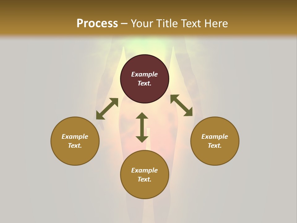 A Man With A Rainbow Light In His Body PowerPoint Template