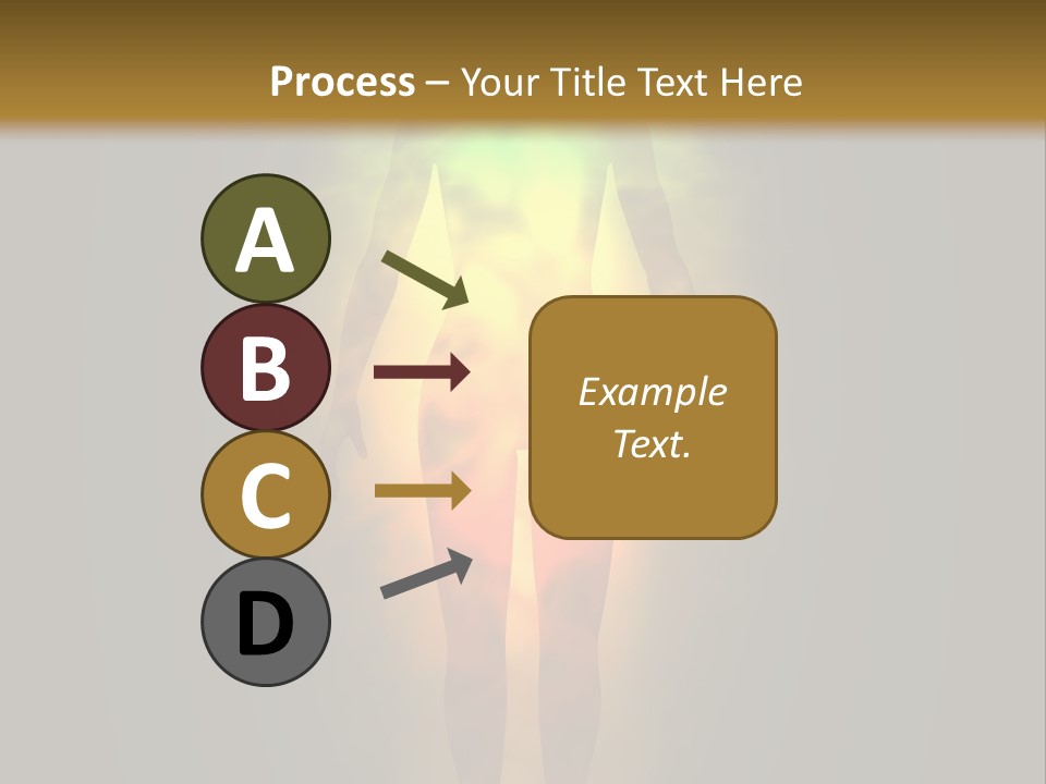 A Man With A Rainbow Light In His Body PowerPoint Template