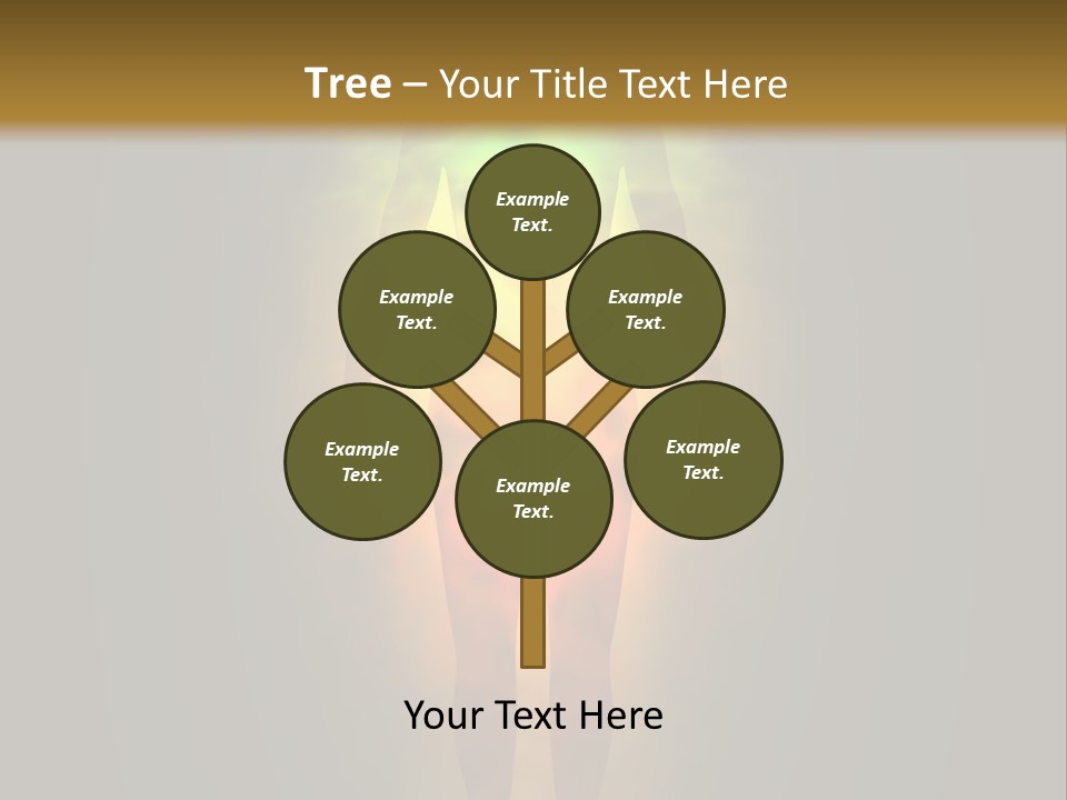 A Man With A Rainbow Light In His Body PowerPoint Template