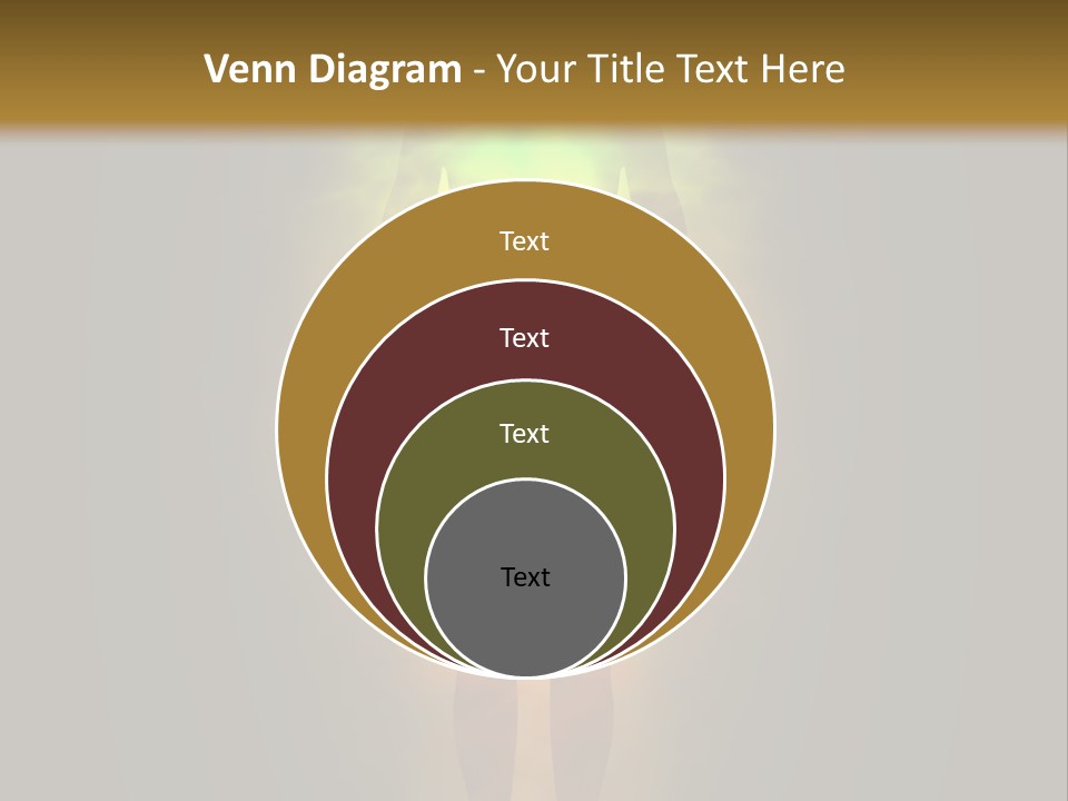 A Man With A Rainbow Light In His Body PowerPoint Template