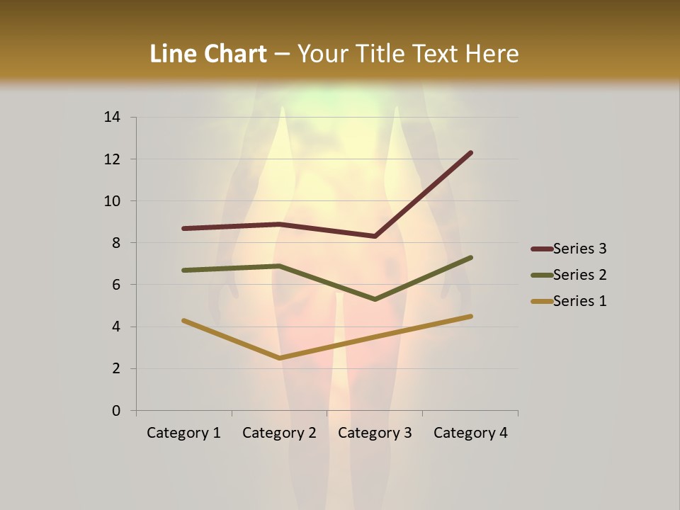 A Man With A Rainbow Light In His Body PowerPoint Template