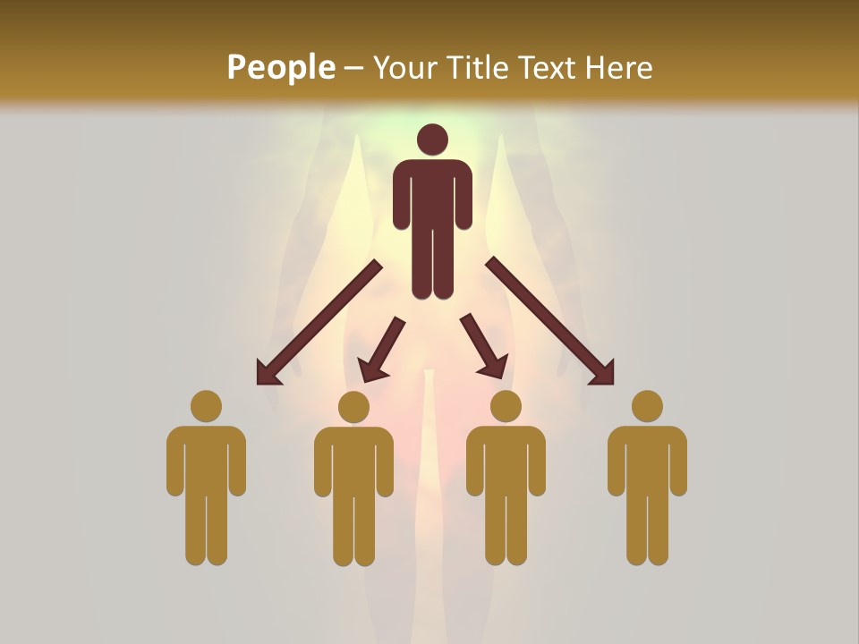 A Man With A Rainbow Light In His Body PowerPoint Template