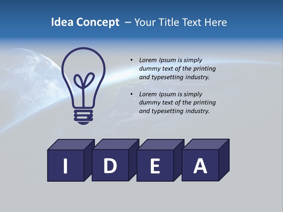 Stars Black Science PowerPoint Template