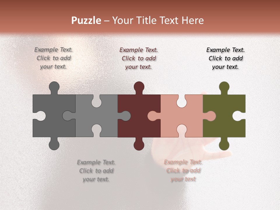 Sorrowful Stress Female PowerPoint Template