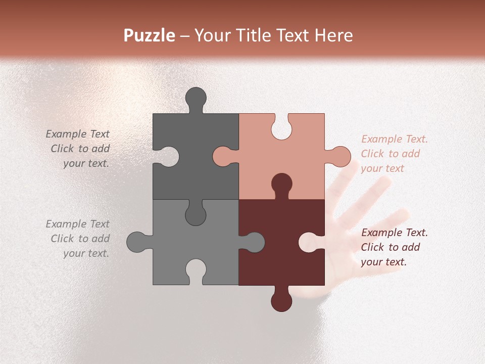 Sorrowful Stress Female PowerPoint Template