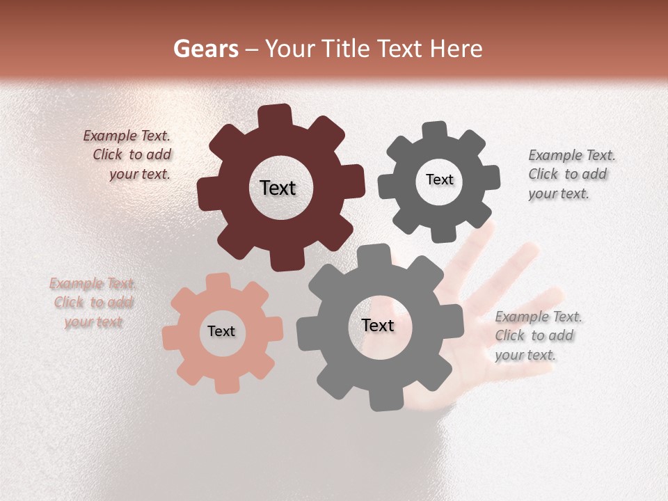 Sorrowful Stress Female PowerPoint Template