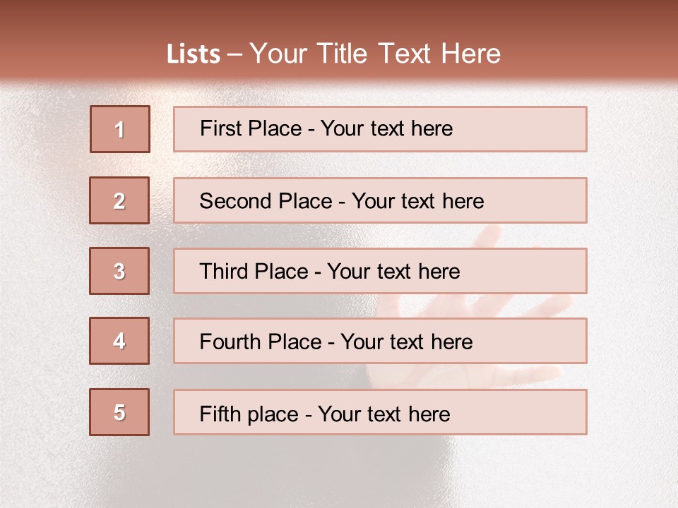 Sorrowful Stress Female PowerPoint Template