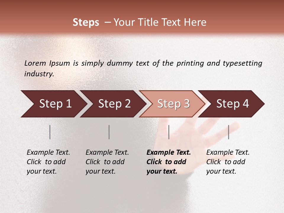 Sorrowful Stress Female PowerPoint Template