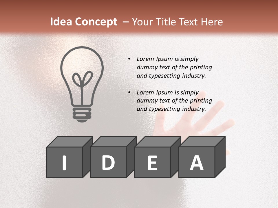 Sorrowful Stress Female PowerPoint Template