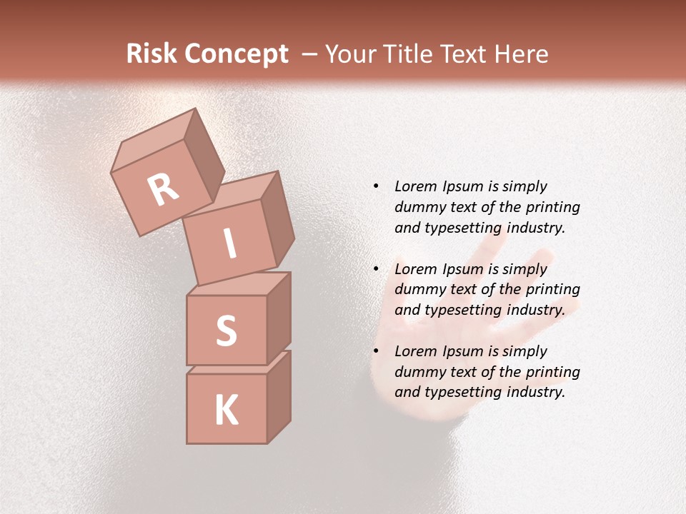 Sorrowful Stress Female PowerPoint Template