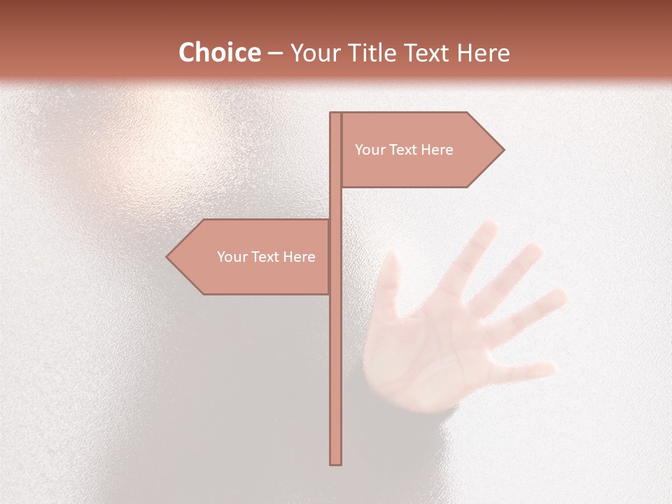 Sorrowful Stress Female PowerPoint Template
